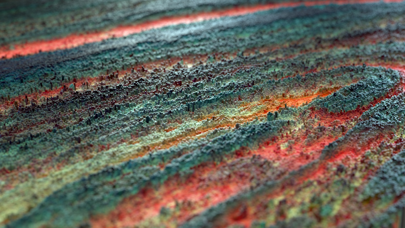 Illustration for article titled Gorgeous renders look like alien planets or Minecraft worlds